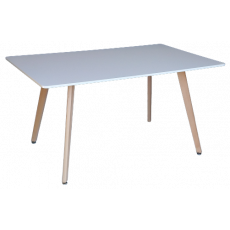 BERT-T τραπέζι ενιαίου χώρου ξύλινo ΛΕΥΚΟ, 90x140xH75